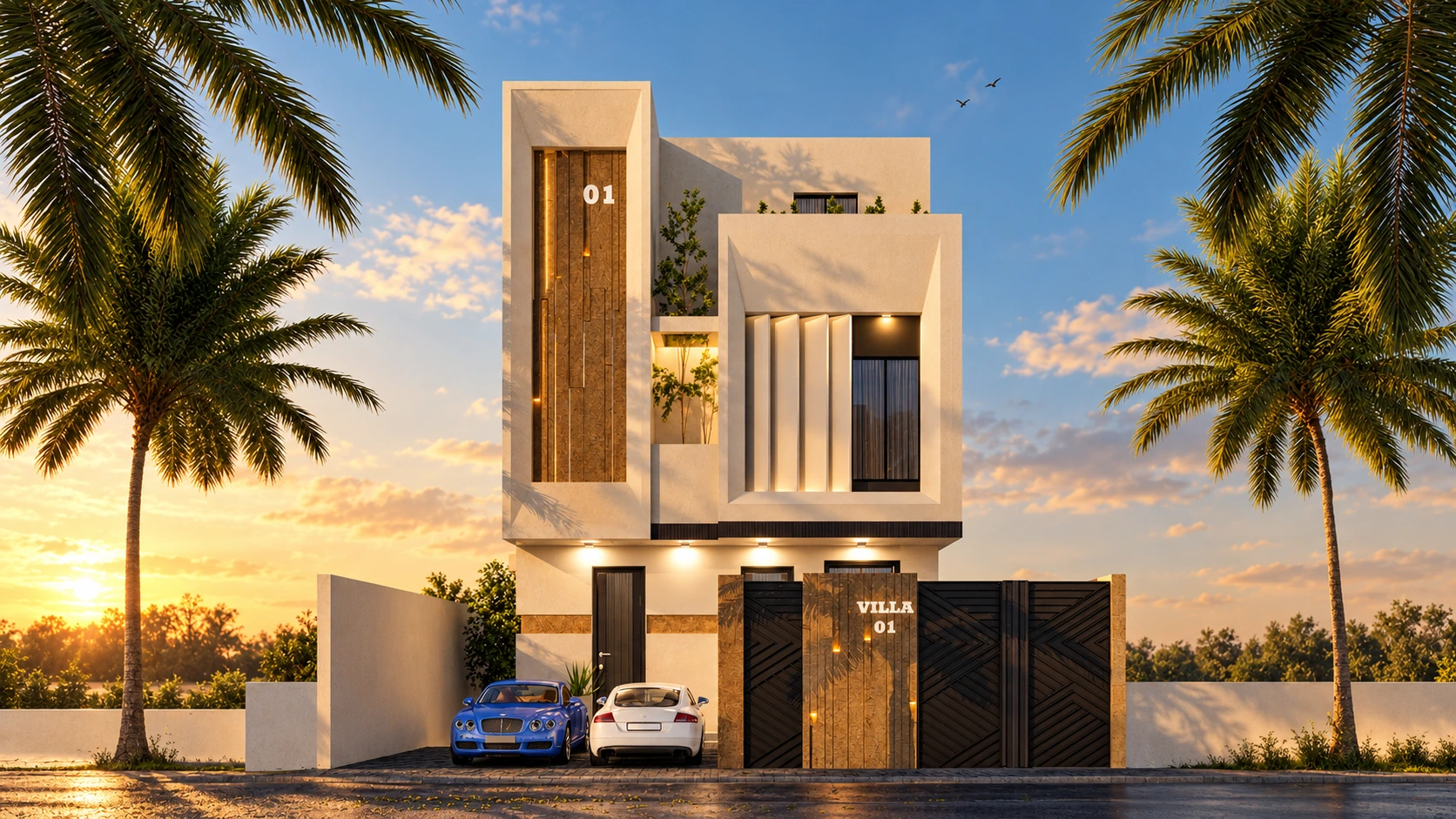 واجهة سكنية معاصرة